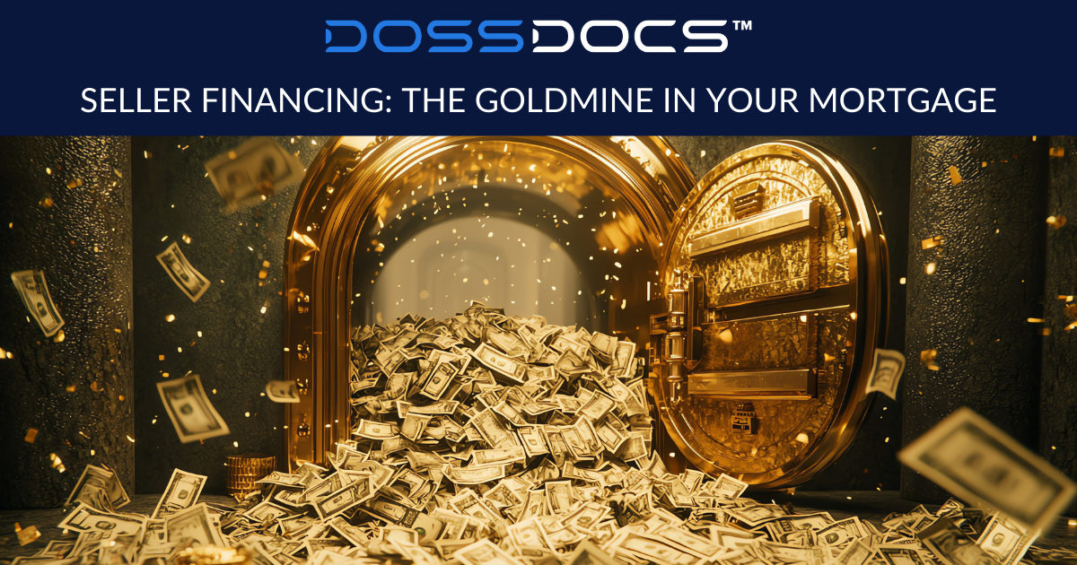 Seller Financing Mortgage The Goldmine in Your Mortgage Money coming out of the bank vault